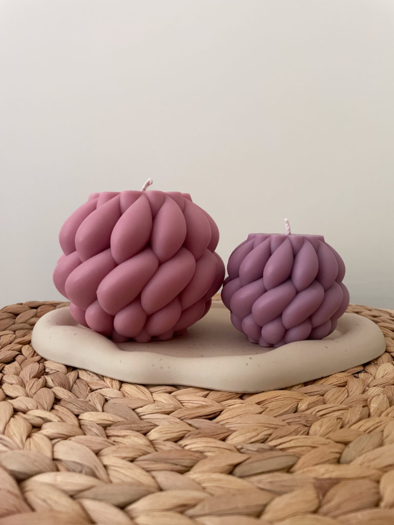 Sierkaars | set Vlechtkaarsen